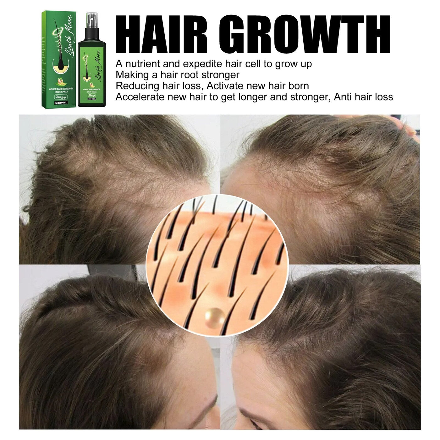 HairGrowPlus™ Nährendes Ingwer-Spray